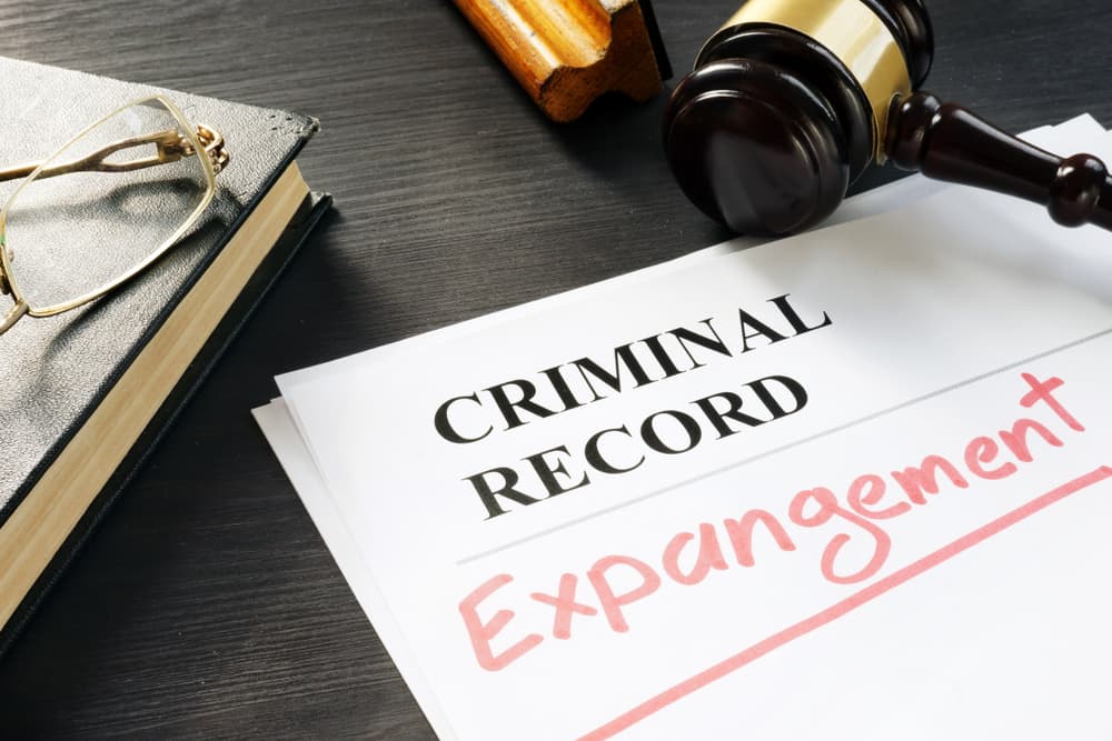 Expungement of criminal record. Document labeled "Expungement".