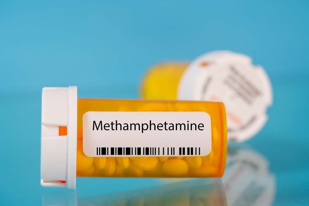 Methamphetamine pills in RX prescription drug bottle